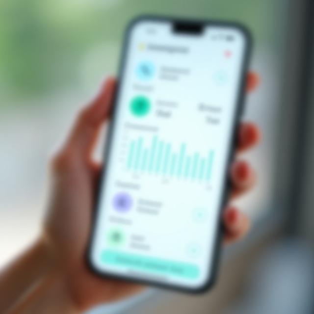 Interfejs aplikacji do monitorowania objawów i poziomu glukozy